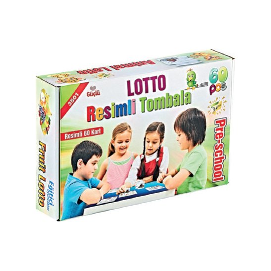 Animal Resimli Tombala 60 Parça Lotto 60 Psc