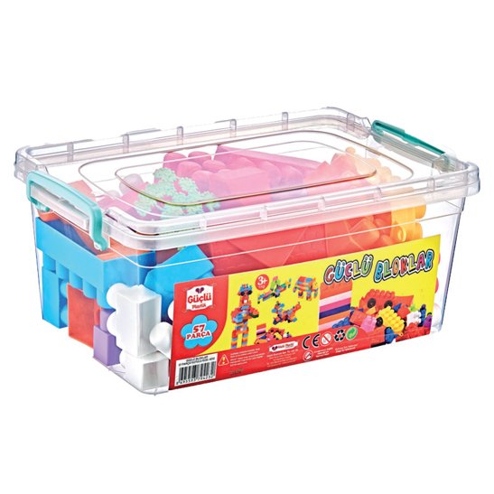 Güçlü Bloklar 57 Parça – Kutulu