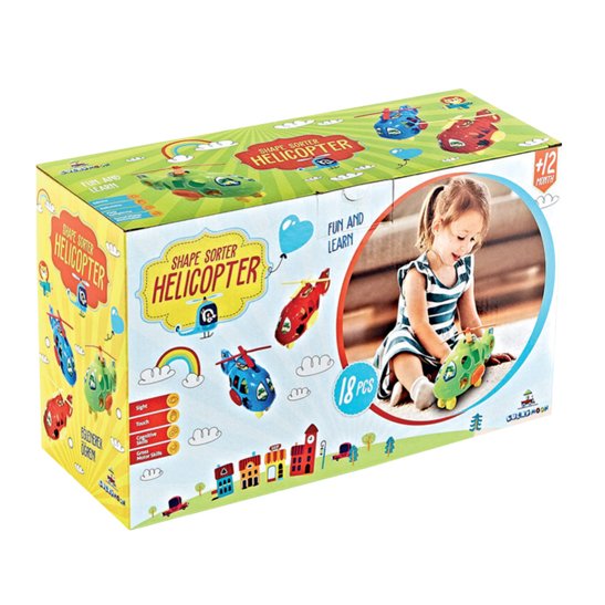 Lucky Moon Kutulu Şekil Yerleştirme Helikopteri